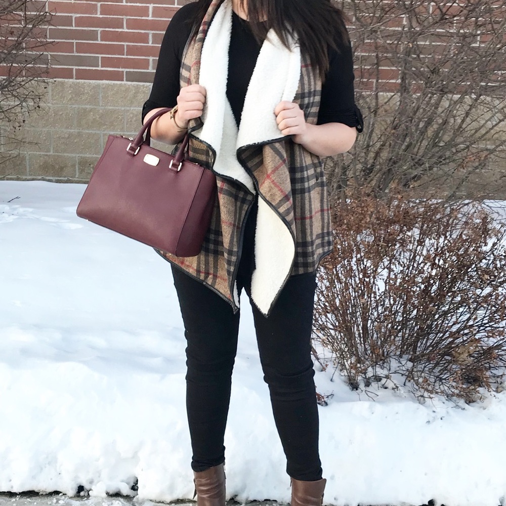 Plaid vest